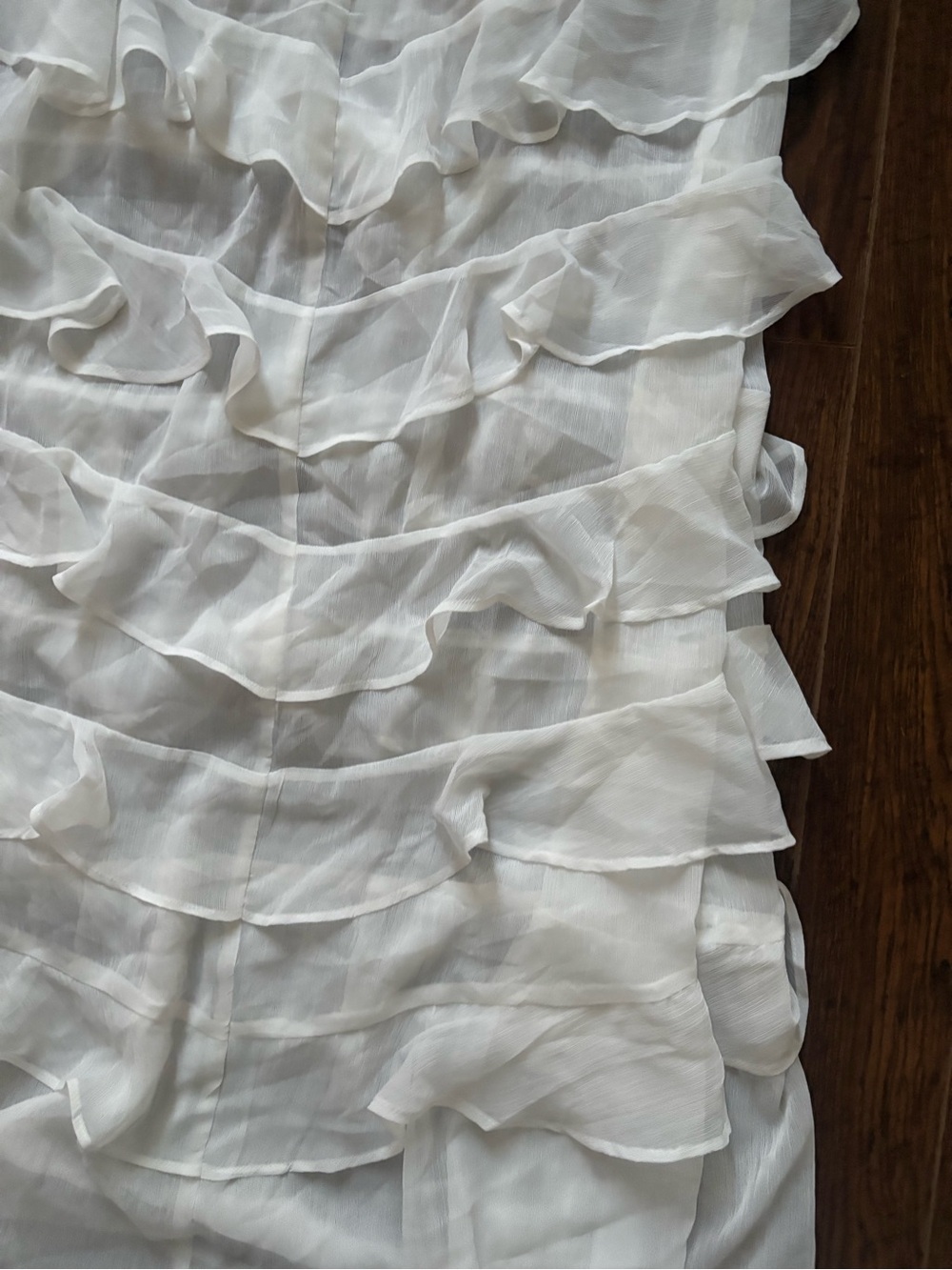 NWT Miss Selfridge Sheer Ruffle Skirt US 0 - Picture 7 of 12
